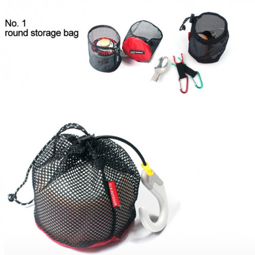 5 en 1 voyage multifonctionnel stockage portable accessoires de camping tri net sac ensemble SH0539959-011