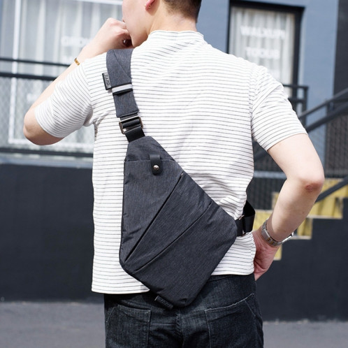 Multi-Function Portable Anti-Theft Polyester Business Chest Bag Outdoor Sports Shoulder Bag for Men (Grey) SH193H1557-010