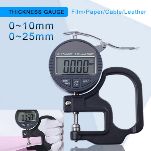 Jauge d'épaisseur de pourcentage d'affichage numérique de sonde de la gamme 30mm de 0-25mm SH31441858-011