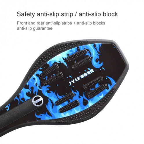 Fashion Vulcan Pattern Two-wheeled Skateboard Luminous Flash Wheel Vitality Board (Noir) SH331B1783-012