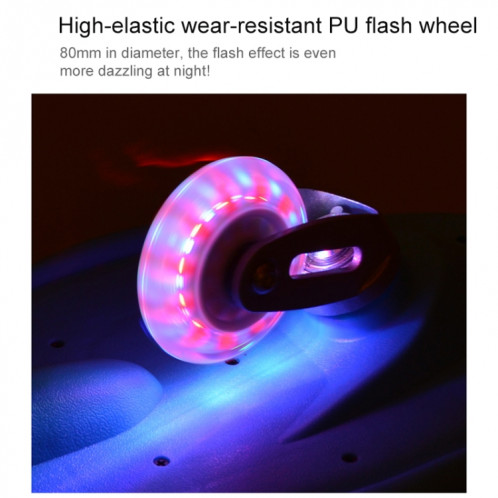 Fashion Vulcan Pattern Two-wheeled Skateboard Luminous Flash Wheel Vitality Board (Rose) SH331F1917-012