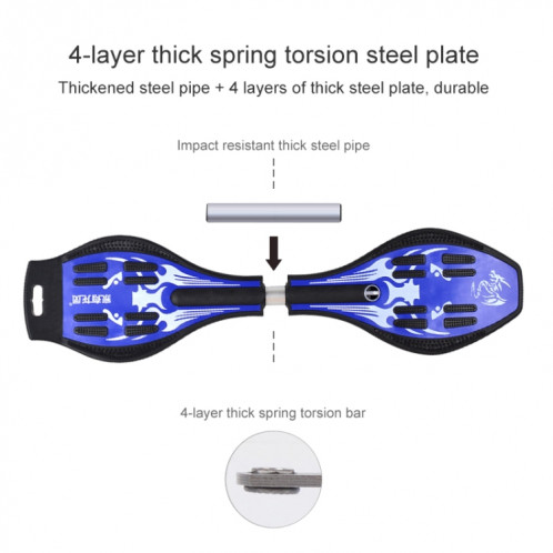Fashion Vulcan Pattern Two-wheeled Skateboard Luminous Flash Wheel Vitality Board (Rose) SH331F1917-012