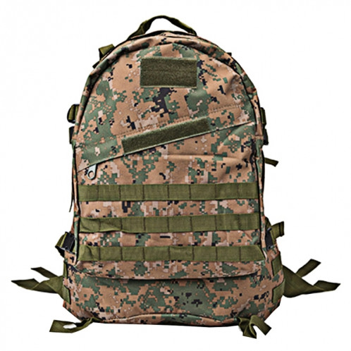 INDEPMAN DL-B001 Mode Camouflage Style Hommes Oxford Tissu Sac À Dos Épaules Sac 40L Randonnée Camping Camping Sac De Voyage Paquet 3D avec MOLLE Expansé & Autocollant Magique & Bandoulière Réglable, SI400C1129-013