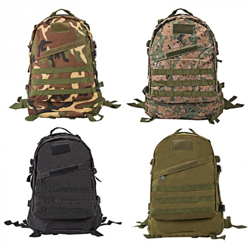 INDEPMAN DL-B001 Mode Camouflage Style Hommes Oxford Tissu Sac À Dos Épaules Sac 40L Randonnée Camping Camping Sac De Voyage Paquet 3D avec MOLLE Expansé & Autocollant Magique & Bandoulière Réglable, SI400C1129-013