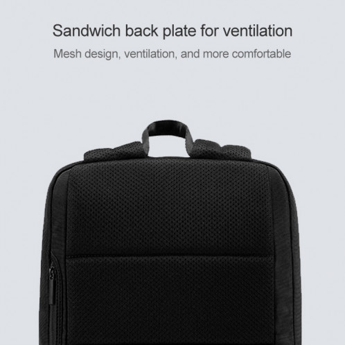 Original Xiaomi Classic Business Backpack 2 18L Grande Capacité IPX4 School Double Shoulders Bag (Black) SX491B610-014