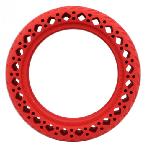 8,5 pouces Scooter électrique résistant à l'usure pneu motif décoratif absorbant les chocs pneu solide en nid d'abeille, adapté pour Xiaomi Mijia M365 (rouge) SH669R688-05