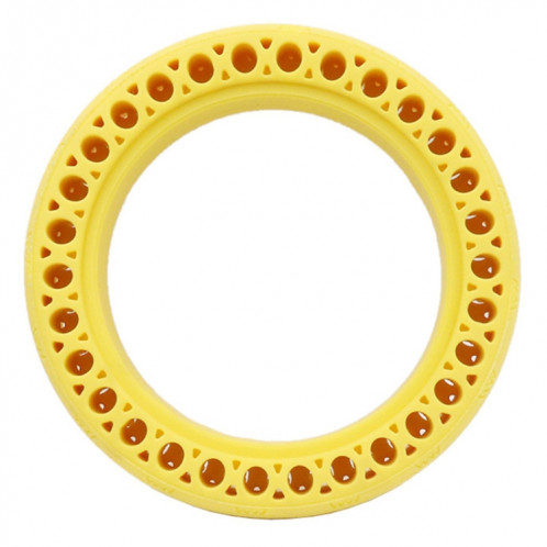 8,5 pouces Scooter électrique résistant à l'usure pneu motif décoratif absorbant les chocs pneu solide en nid d'abeille, adapté pour Xiaomi Mijia M365 (jaune) SH677Y480-04
