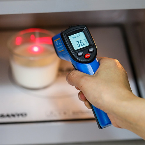 Thermomètre infrarouge à point laser numérique portable GM333A, plage de température:-50-400 degrés Celsius SH1719137-08