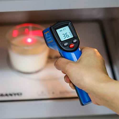 Thermomètre infrarouge à point laser numérique portable GM533A, plage de température:-50-530 degrés Celsius SH17211240-08