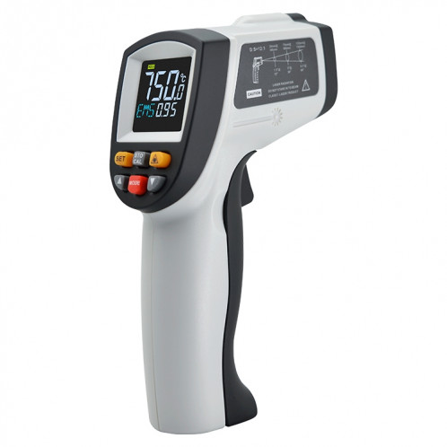 Thermomètre infrarouge à point laser numérique portable GT750, plage de température :-50 à 750 degrés Celsius SH17231158-07