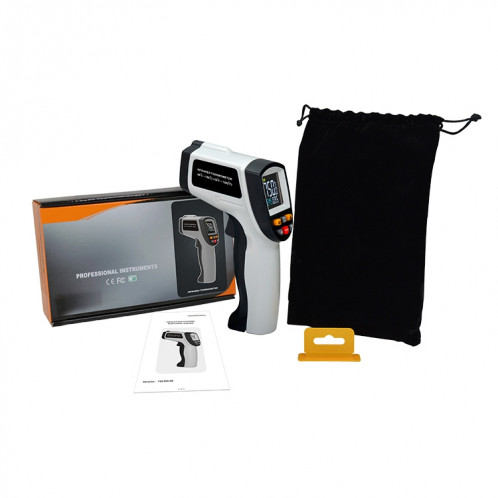 Thermomètre infrarouge à point laser numérique portable GT750, plage de température :-50 à 750 degrés Celsius SH17231158-07