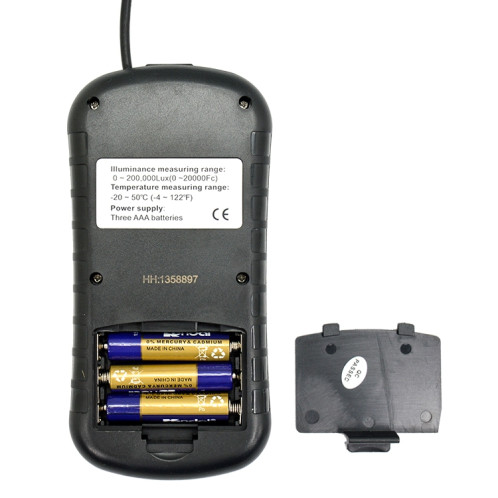 BENETECH GM1030 Illuminomètre numérique Split Portable LUX Meter SB17251494-010