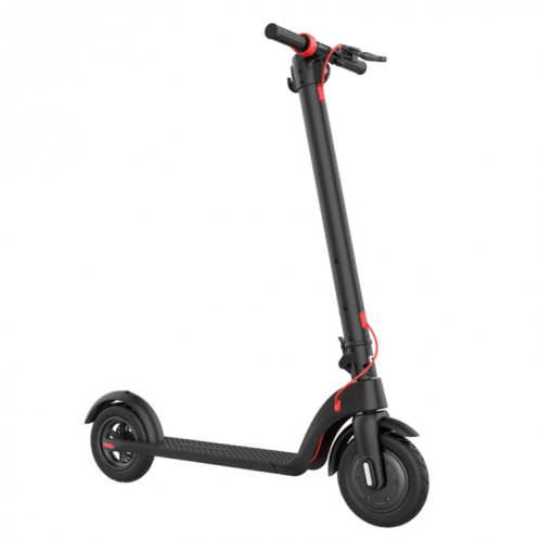  Scooter tout-terrain pliable étanche extérieur X7 avec pneus à vide de 10 pouces et écran LCD et lumières LED et batterie au lithium 6,4AH, charge: 20-100 kg (noir) SH9BEU1329-020