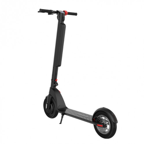  Scooter électrique pliable étanche extérieur X8 avec pneus à vide de 10 pouces et écran LCD et lumières LED et batterie au lithium 10AH, charge: 20-100 kg (noir) SH1BEU421-020