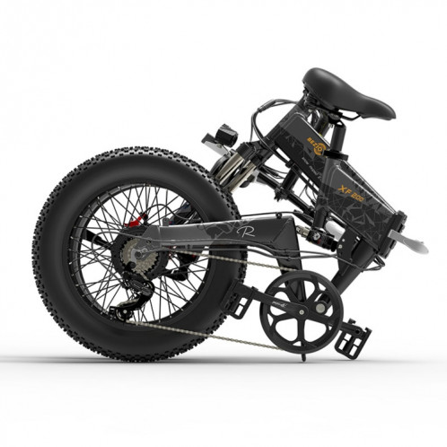  Bézior XF200 48V15AH 1000W Bicycle électrique pliant avec des pneus de 20 pouces, prise EU (gris noir) SB2HEU1217-08