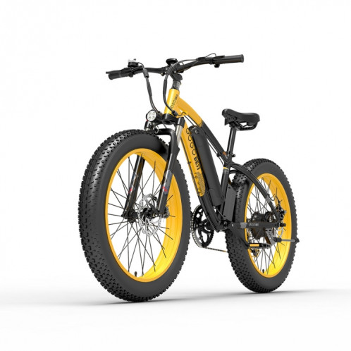  Gogouseat GF600 48V 13Ah 1000W Transmission Vélo électrique avec pneus de 26 pouces, fiche UE (jaune noir) SG6YEU979-07