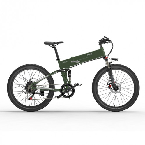  BEZIOR X500 PRO 10.4AH 500W Pliant Vélo de montagne électrique avec des pneus de 26 pouces, prise EU (Army Green) SB4GEU1692-07