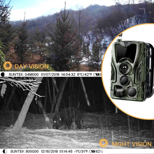 HC801M 2G GSM APPLICATION IP66 IR Vision nocturne de la sécurité Caméra du sentier de chasse, angle PIR de 120 degrés SH2677186-07