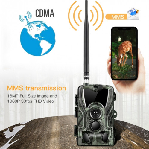 HC801G 3G WCDMA imperméable IP66 IR Vision nocturne Sécurité Caméra Trail, Angle PIR de 120 degrés SH26781994-07