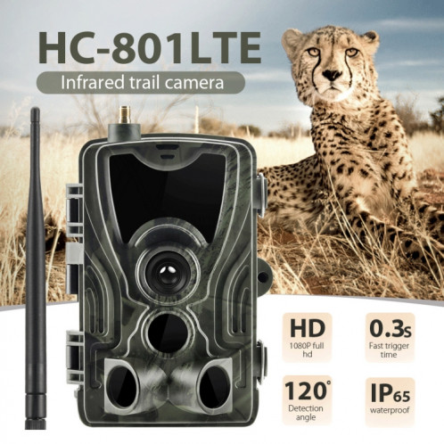 HC801LTE 4G Version UE Version imperméable IP65 IR Vision nocturne Sécurité Caméra du sentier de chasse 16MP, angle de 120 degrés SH29581864-08