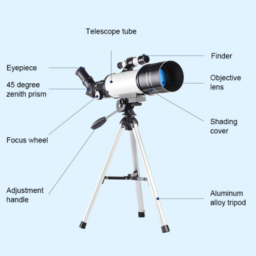 Télescope astronomique haute définition WR852 16x / 66x70 avec trépied SW740986-010