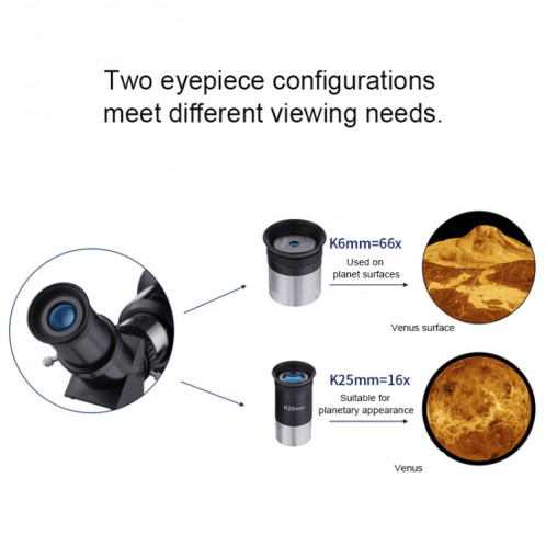 Télescope astronomique haute définition WR852 16x / 66x70 avec trépied SW740986-010