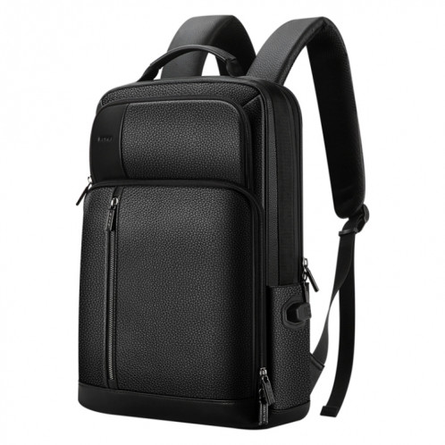 Bopai 851-036611 Sac à dos Business Respirant en cuir de grande capacité pour homme, taille: 30x12x43cm (Noir) SB586B473-016