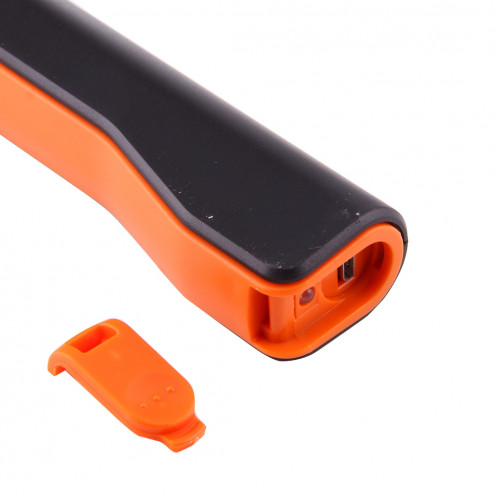 Lumière / lampe-torche de travail de forme de stylo de l'intense luminosité 100LM, lumière blanche, COB LED 2-Modes avec agrafe magnétique rotative de 90 degrés (orange) SH874E183-011