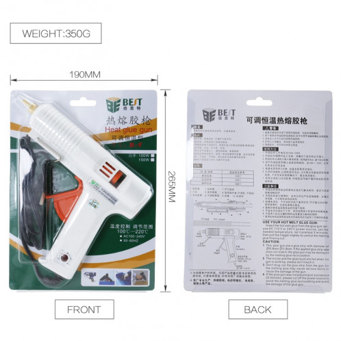 BEST-BF 100W Pistolet à colle thermofusible à température réglable SB71151686-011