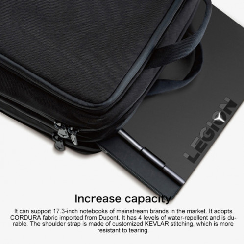 Sac à dos multifonction Lenovo LEGION P1 pour ordinateur portable 15,6 pouces / Y7000 / Y7000P (noir) SL514B991-09