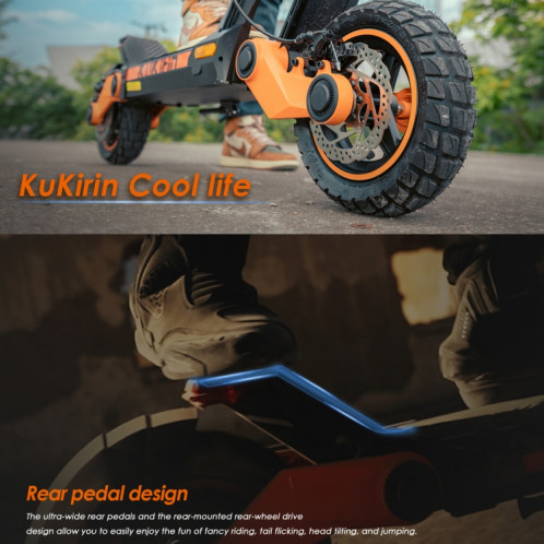  Kukirin G3 10 pouces pneus 1200W 52V 18AH scooter tout-terrain électrique pliant à trois vitesses avec affichage LED SK0BEU1329-018