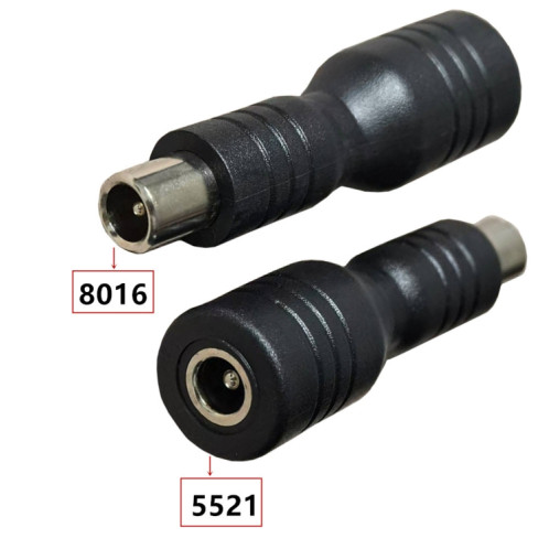 Adaptateur DC 5,5 mm x 2,1 mm femelle vers DC 8,0 mm x 1,6 mm mâle pour adaptateur d'alimentation de scooter de vélo électrique Xiaomi (noir) SH950B169-05