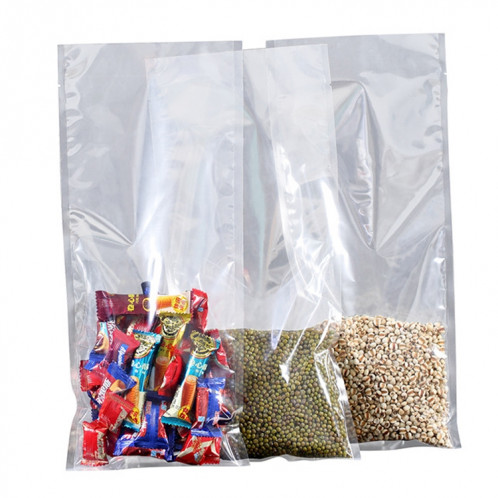 100 PCS emballage sous vide alimentaire sac en plastique transparent sac de conservation en nylon, taille: 18 cm x 28 cm SH004448-06