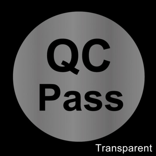 Autocollant de passe de QC de forme ronde de 1000 pièces étiquette de passage de QC (transparent) SH029T1753-03