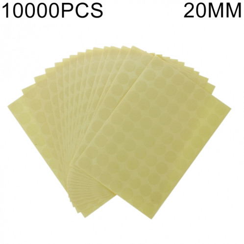 Autocollant de cachetage auto-adhésif transparent de forme ronde de 10000 PCS, diamètre: 20mm SH10391176-04