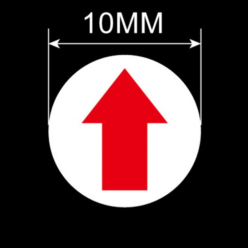 Étiquette de reprise d'autocollant de retouche de flèche auto-adhésive de forme ronde de 20 pièces SH1043757-04