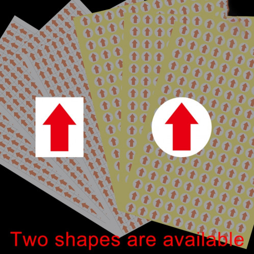 Étiquette de reprise d'autocollant de retouche de flèche auto-adhésive de forme ronde de 20 pièces SH1043757-04