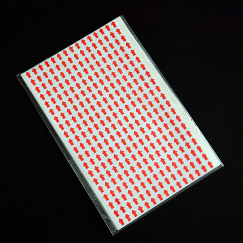 Étiquette de reprise d'autocollant de reprise d'autocollant de flèche de forme de rectangle de 20 PCS SH1044437-04
