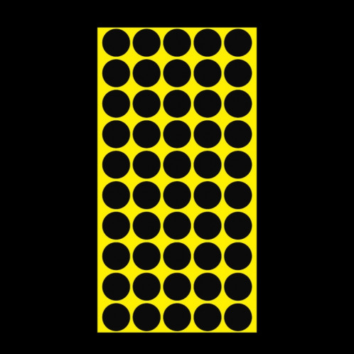 Étiquette de marque d'autocollant de marque colorée auto-adhésive de forme ronde de 1000 pièces (noir) SH058B192-05