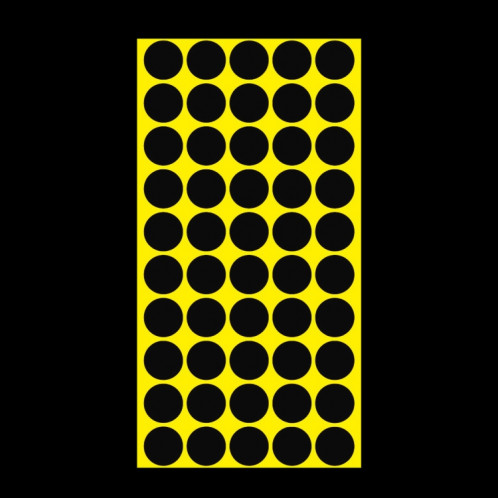 Étiquette de marque d'autocollant de marque colorée auto-adhésive de forme ronde de 1000 pièces (noir) SH058B192-05