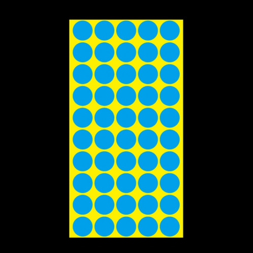 Étiquette de marque d'autocollant de marque colorée auto-adhésive de forme ronde de 1000 PCS (bleu) SH058L500-05