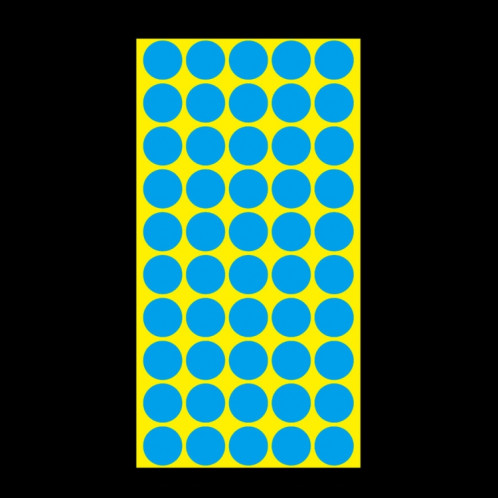 Étiquette de marque d'autocollant de marque colorée auto-adhésive de forme ronde de 1000 PCS (bleu) SH058L500-05