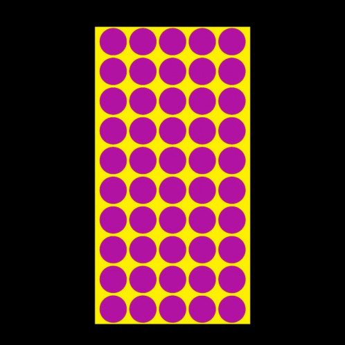 Étiquette de marque d'autocollant de marque colorée auto-adhésive de forme ronde de 1000 PCS (violet) SH058P1361-05