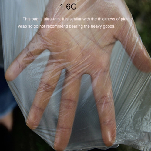 100 PCS 1.6C Sac d'emballage en plastique PE étanche à la poussière et à l'humidité, taille: 60 cm x 100 cm SH3509422-09