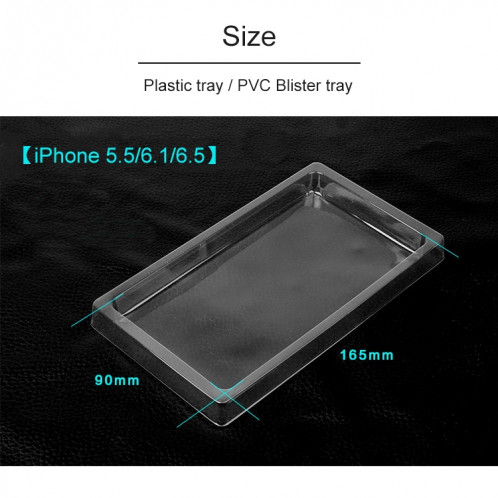 10 PCS Boîte d'emballage en PVC pour téléphone portable de haute qualité pour iPhone (5,5 / 6,1 / 6,5 pouces) SH039A478-05