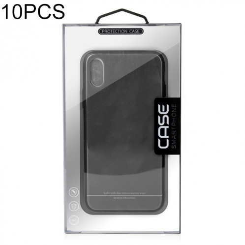 10 PCS Boîte d'emballage en PVC pour téléphone portable de haute qualité pour iPhone (5,5 / 6,1 / 6,5 pouces) SH039H1589-05