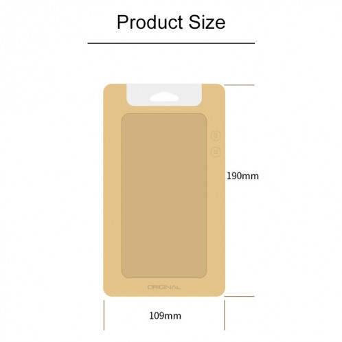 Boîte d'emballage en papier kraft de 50 pièces de haute qualité pour iPhone (4,7 pouces) Taille disponible: 148 mm x 78 mm x 7 mm (noir) SH303B20-06