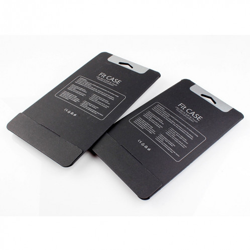 Boîte d'emballage en papier kraft de 50 pièces de haute qualité pour iPhone (5,5 pouces) Taille disponible: 164 mm x 89 mm x 7 mm (noir) SH396B12-05