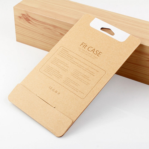 Boîte d'emballage en papier kraft de 50 pièces de haute qualité pour iPhone (5,5 pouces) Taille disponible: 164 mm x 89 mm x 7 mm (or) SH396J1213-06