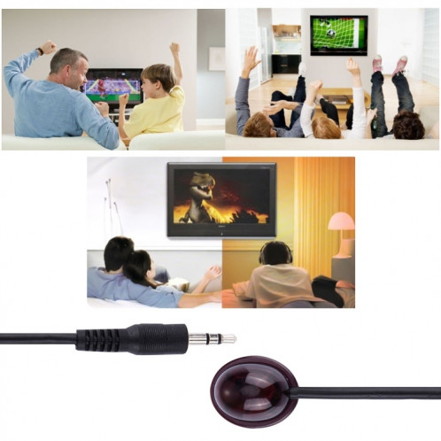 1m Infrarouge IR TV HDMI Télécommande Récepteur & Emetteur Extender Câble Adaptateur Fil 3.5mm (pour S-PC-1247) SH0031122-05